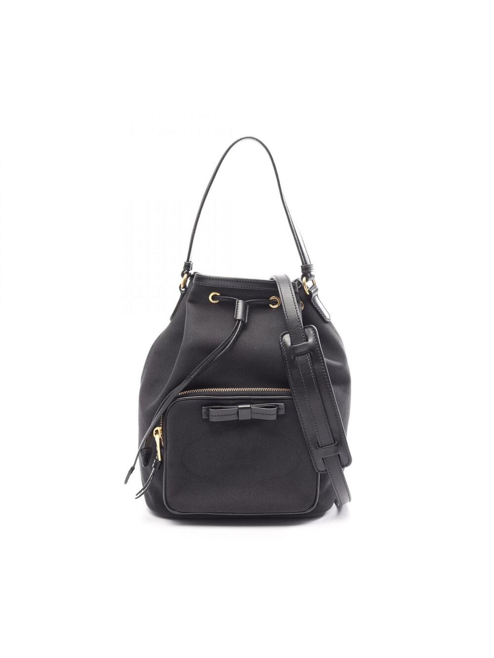 Prada Logo Jacquard Shoulder Handbag #304378P13B